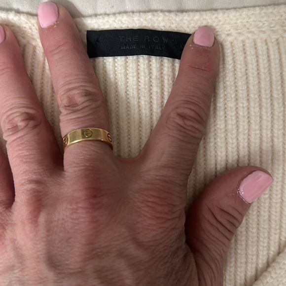 The row cream sweater, V-neck - Picture 3 of 4